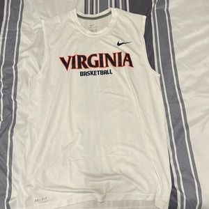 Team Issue Nike Virginia Cavaliers Basketball Workout Shirt